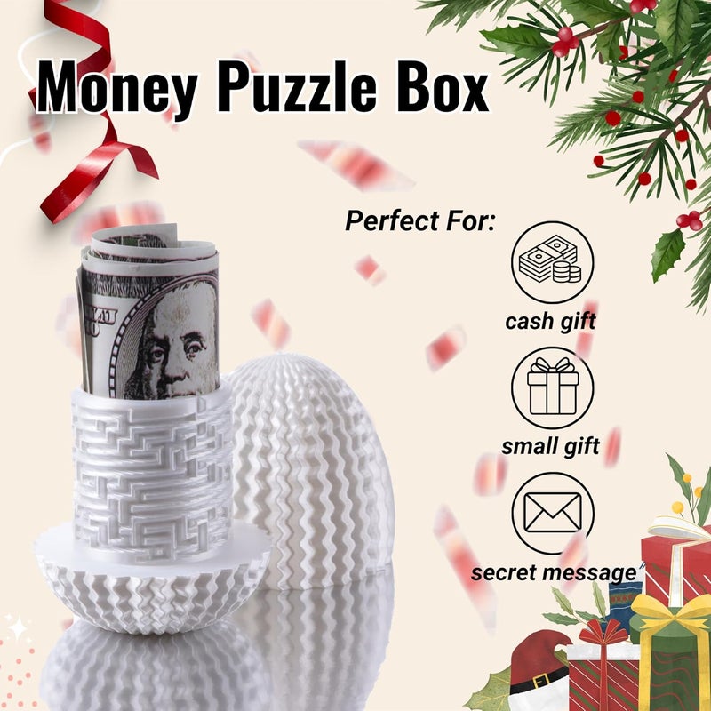 Galapopo Mystery Egg Puzzle Box, Money Puzzle Box for Cash Gift, Birthday Wedding Easter Xmas Holiday Celebration Money Gift Ideas, Brain Teaser Puzzle Toy for Adults Kids Teens - Image 3